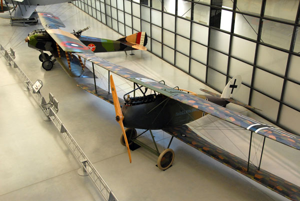 Halberstadt CL.IV (German) and Spad XVI flown by Billy Mitchell