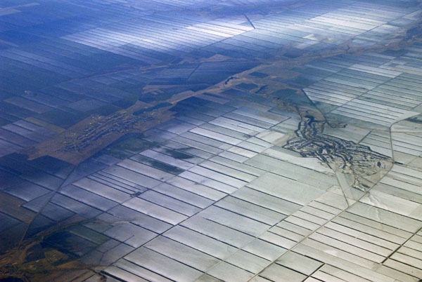 Partial snow covered collective fields, Sveltograd-Ovoshchi (near Stavropol) southern Russia