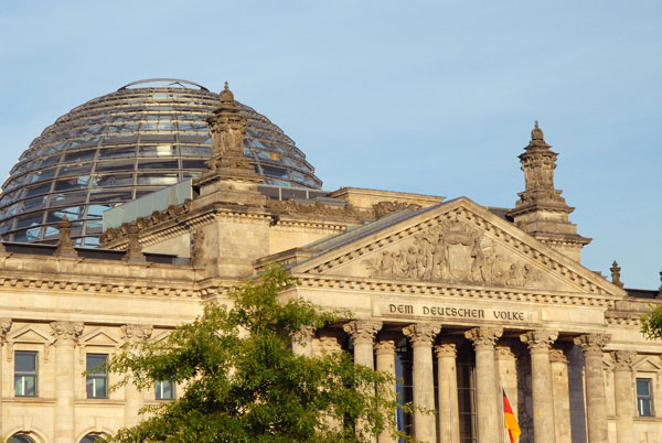 Reichstag with the new dome