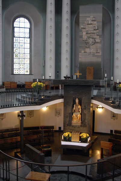 Modern interior of St. Hedwig's Cathedral