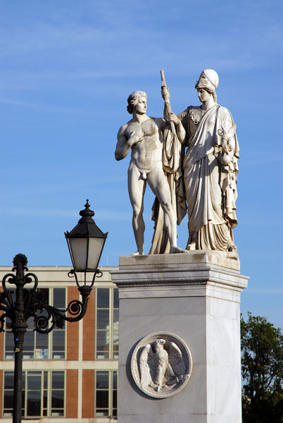  Athena arms the warrior by Karl Heinrich Mller, 1851