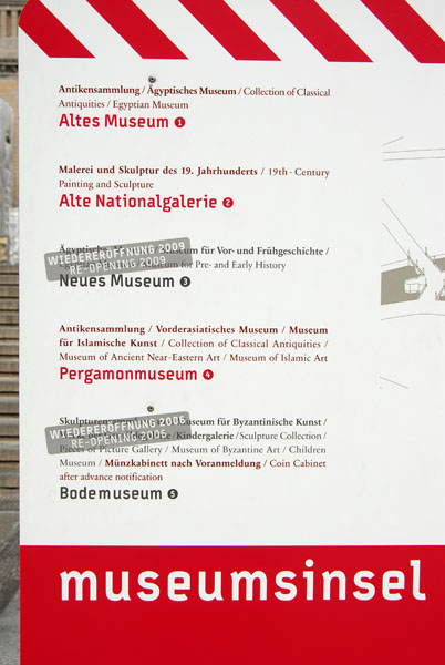 Status of the refurbishment of the Museumsinsel