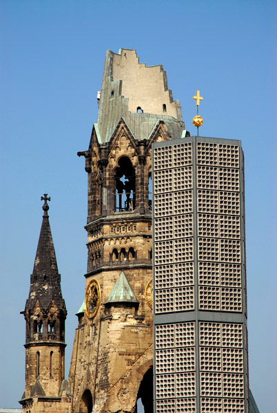 Old and new towers of the Gedchtniskirche