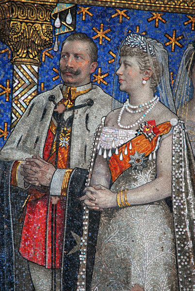 Kaiser Wilhelm II with wife Princess Augusta Viktoria of Schleswig-Holstein