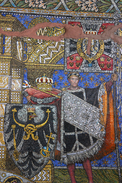 Standard-bearer mosaic, Gedchtniskirche