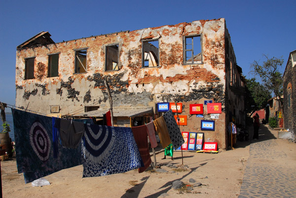Not all the buildings on Île de Gorée have been restored