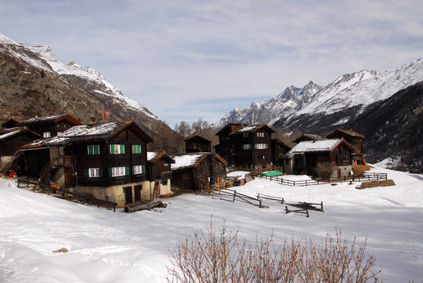 Alpine huts above Zermatt