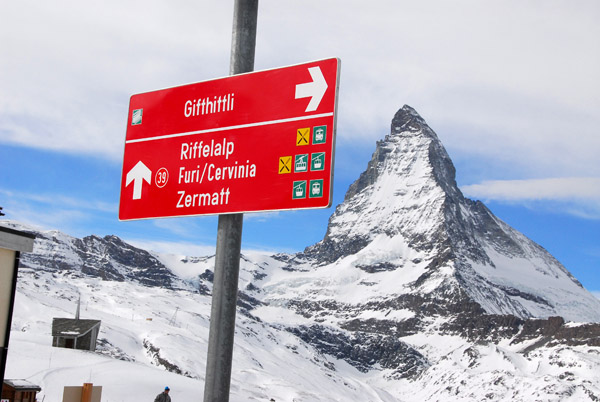 Matterhorn from the top of the Riffelberg gondola