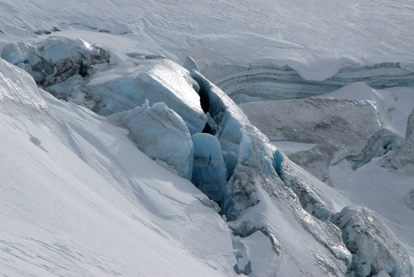 Glacial ice, 3800m, Zermatt