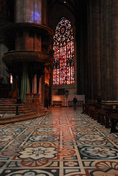 Milan Cathedral, inlaid marble floor