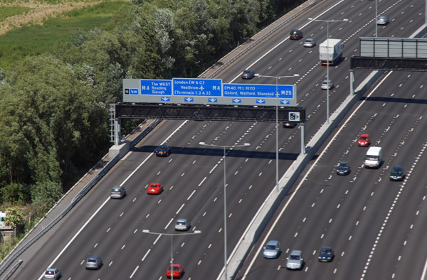 M4 / M25 Motorway headed towards Heathrow