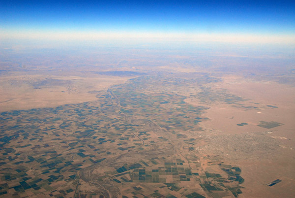 Irrigated farmland along the Colorado River, Arizona-California-Sonora-Baja California Norte