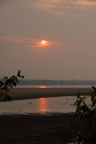 Sunset over the Mekong, Vientiane