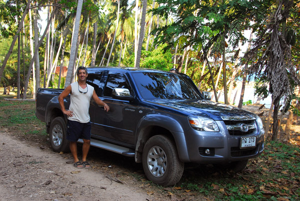 Adam with his truck, Koh Samui