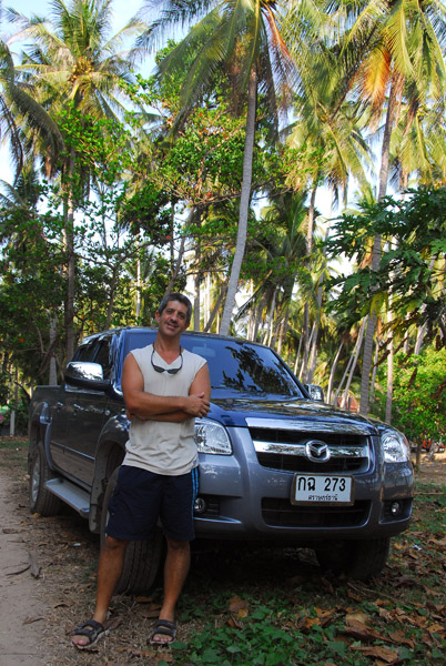 Adam with his truck, Koh Samui