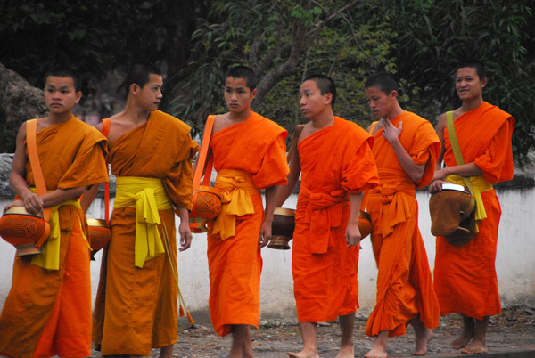 Young novice monks, Luang Prabang