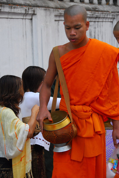 Monk with alms bowl