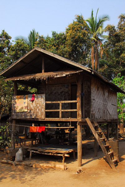 Traditional Lao village stilt house, Ban Xang Hai
