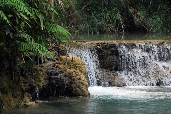 Below the main falls at Kouangxi are a series of small waterfalls and inviting pools