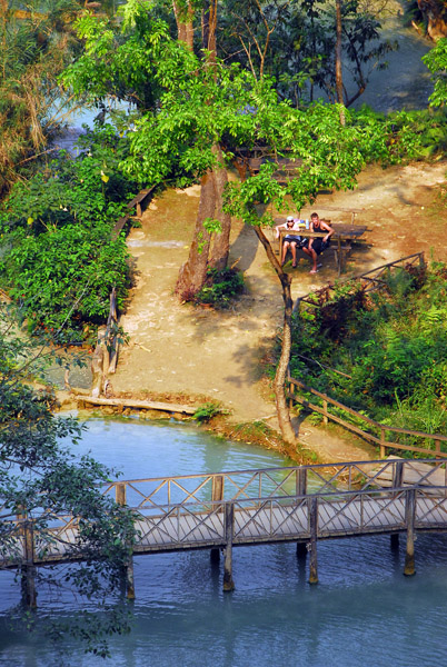 The bridge below the lower falls