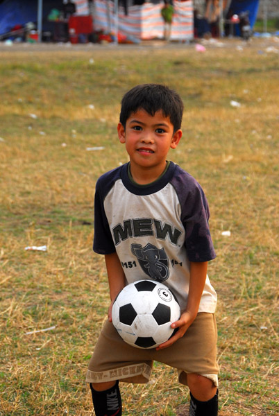 Lao boy who stopped me to play catch