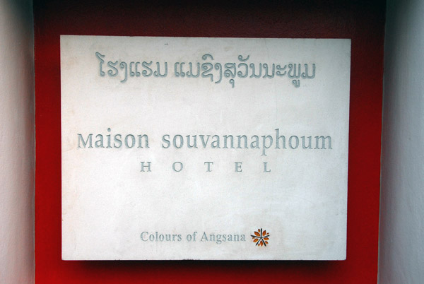 Top end Hotel Souvannaphoum, Luang Prabang