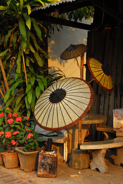 Oriental umbrellas, Luang Prabang