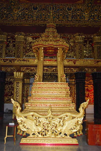Altar where the Pha Bang will be placed