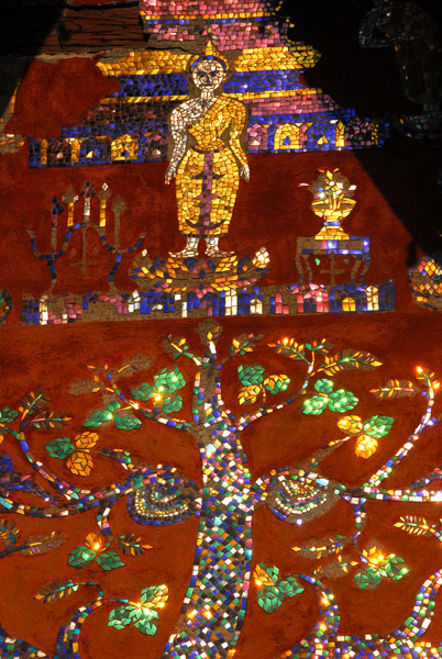 Mosaic Tree of Life commemorating 2500 years of Buddha's nirvana