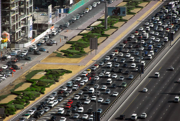 Traffic jam on Sheikh Zayed Road