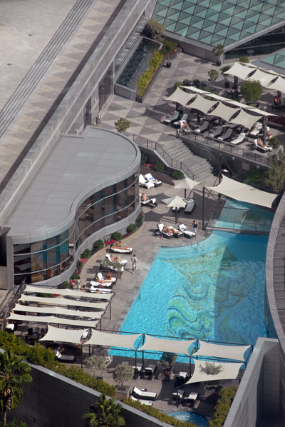 The pool at Emirates Towers