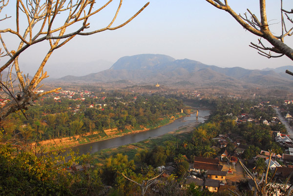 View of Luang Prabang and the Mekong from Phousi Hill
