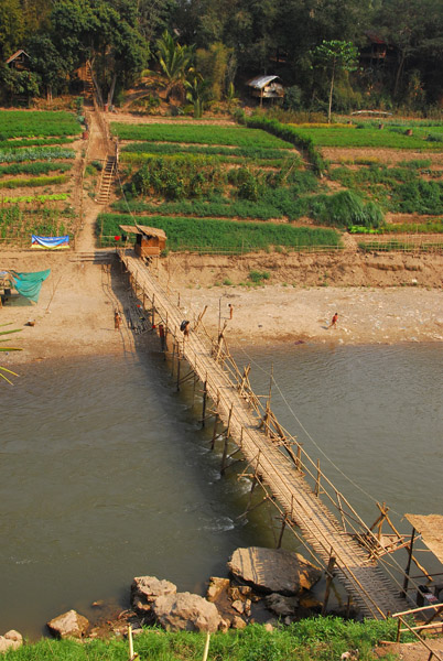 Foot bridge across the Nam Khan