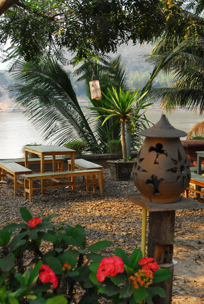 One of many riverfront restaurants, Luang Prabang