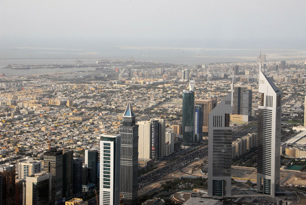 Sheikh Zayed Road aerial Mar 07