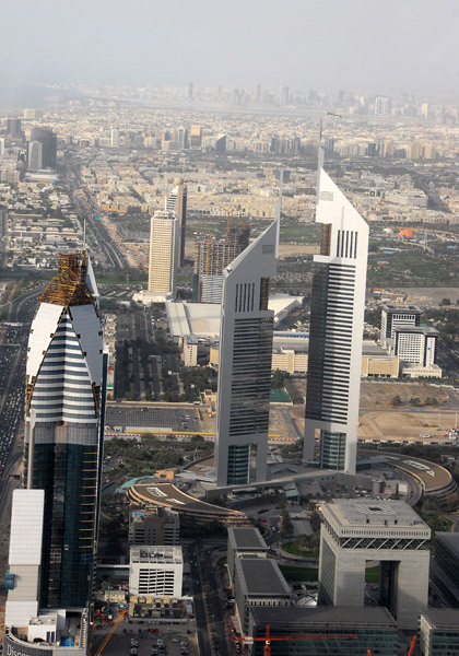 Sheikh Zayed Road aerial Mar 07