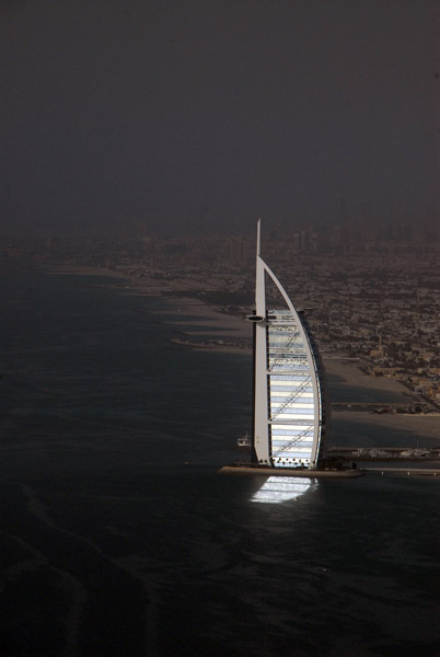 Burj al Arab with afternoon reflection