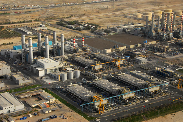 Industrial area (DEWA) between Dubai Marina and Jebel Ali