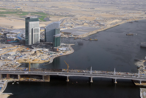 The new Ras Al Khor Bridge (Business Bay Crossing) to Festival City