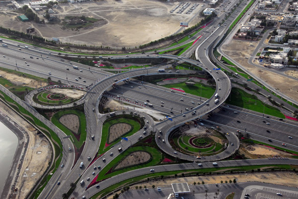 Interchange on Sheikh Zayed Road at the Mall of the Emirates
