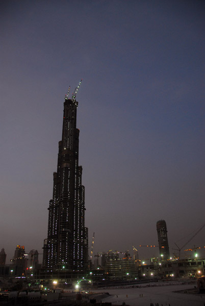 Burj Dubai at dusk Mar 07
