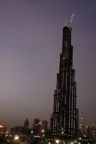 Burj Dubai at dusk Mar 07
