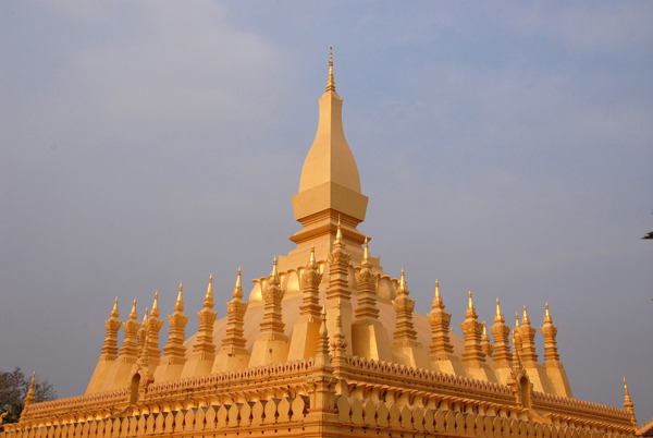 Pha That Luang was abandoned in 1828 after Vientiane was sacked by the Siamese