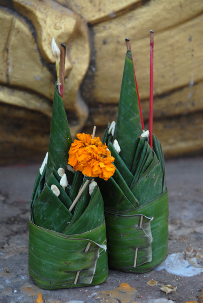 Offerings at a temple