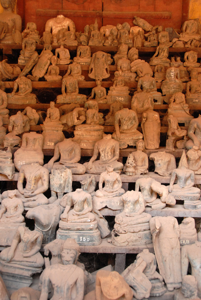 Repository of damaged Buddha images found buried