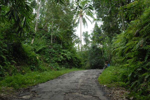 Most roads in Bali are good, except this one between Luwus and Petang