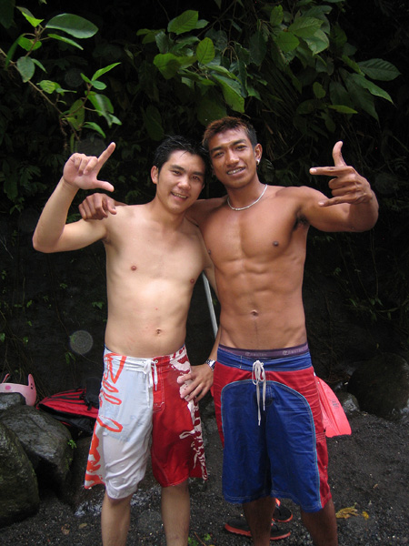 Jeng and the rafting guide, Bali