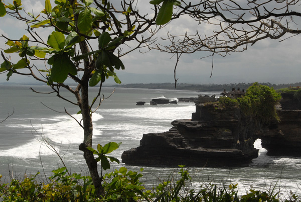 Cliffs looking west from Tanah Lot