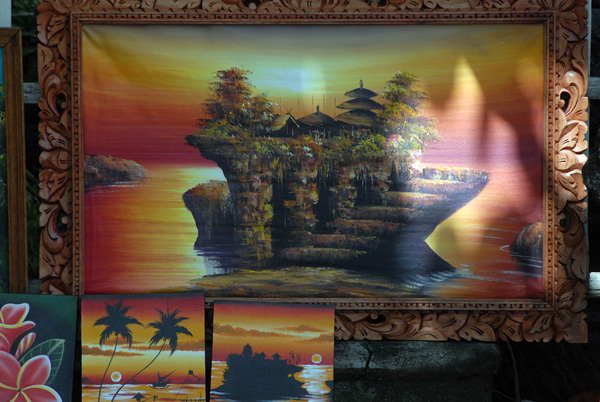 Painting of the Tanah Lot temple, Bali