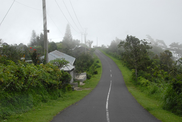 Road from the mountain to the north shore at Tejajula